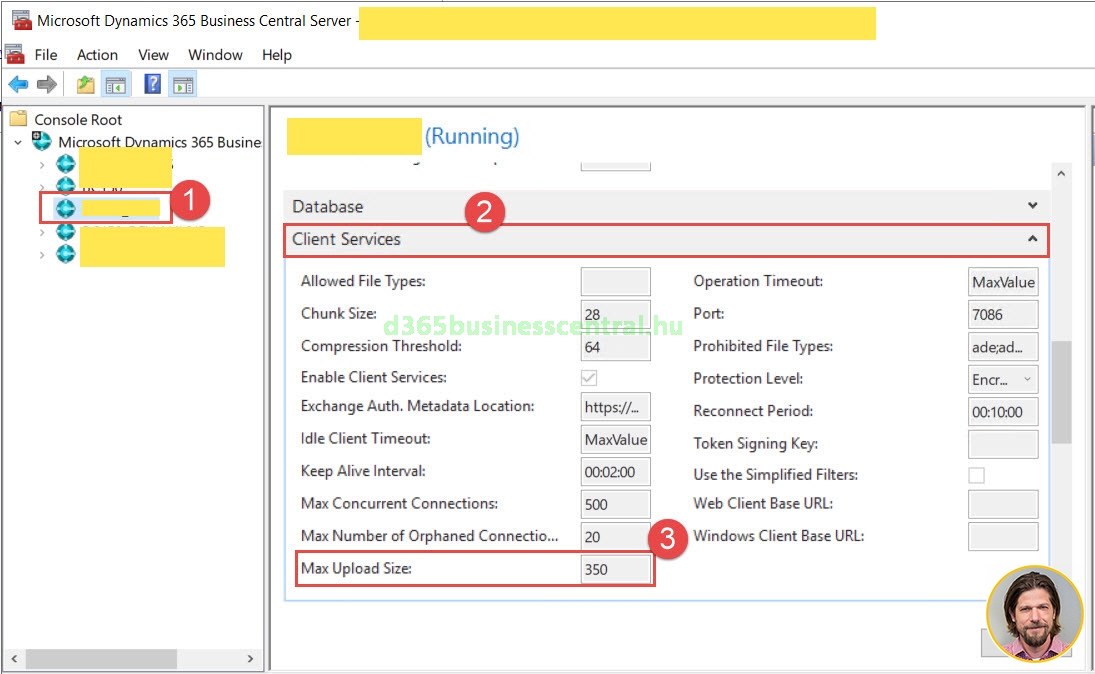 Business Central Administration beállítása