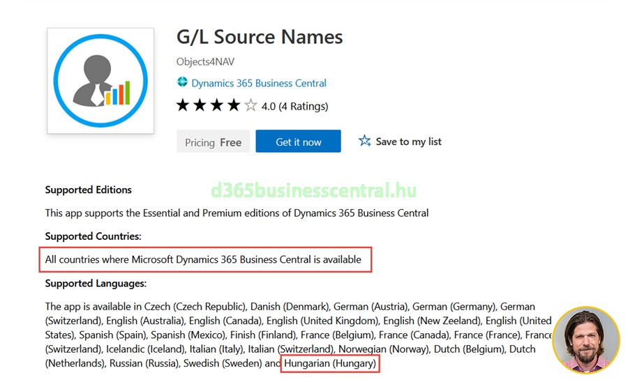Business Central bővítmény telepítése