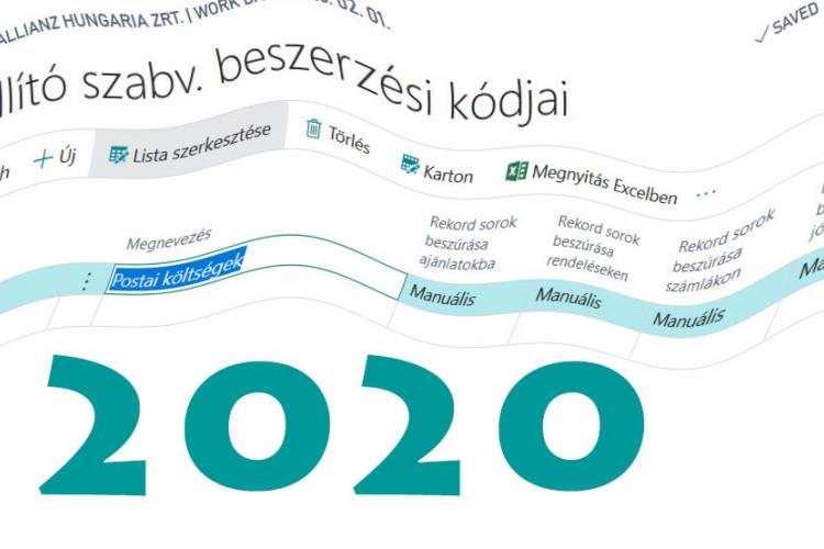 Dynamics 365 Business Central 2020 Wave 1 újdonságok