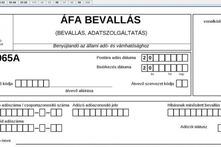 Business Central - 2065 áfabevallás 2020 évre