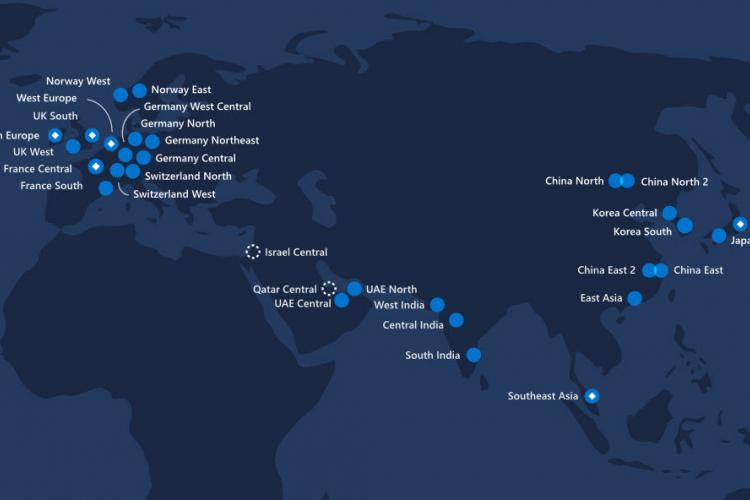 Adatok a felhőben - Azure adatközpontok
