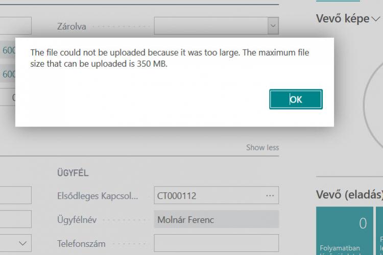 Nagyméretű fájlok feltöltése