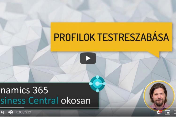 Profilok testreszabása 