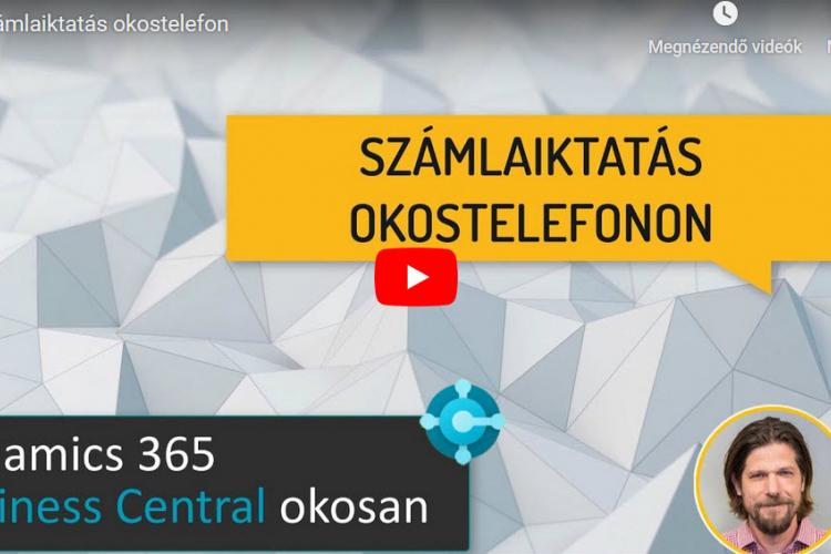 Számlaiktatás okostelefonon