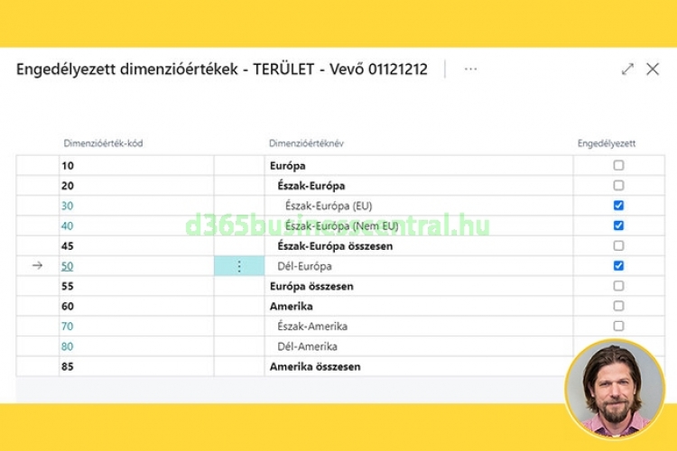 Alapértelmezett dimenzióértékek szabályozása
